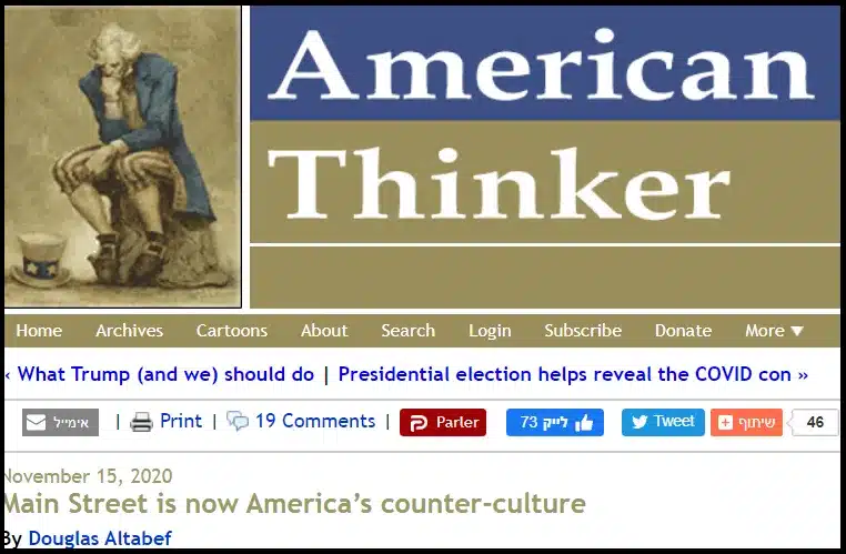 Right360: American Thinker Startpage