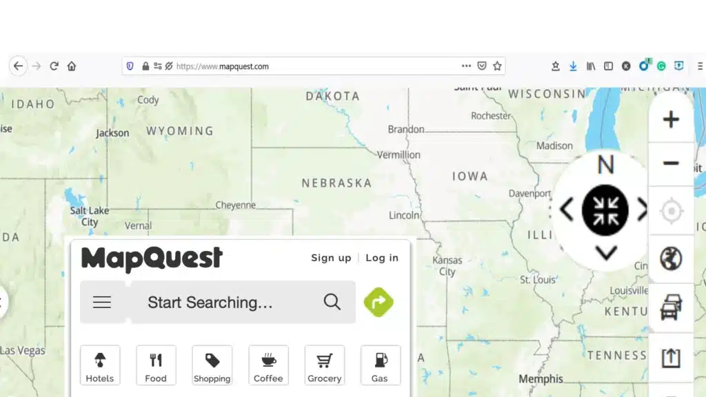 Right360: Map Quest Startpage